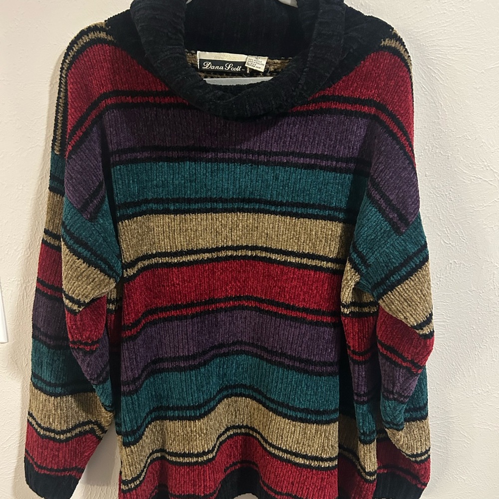 Multicolor VINTAGE Striped Women's Sweater